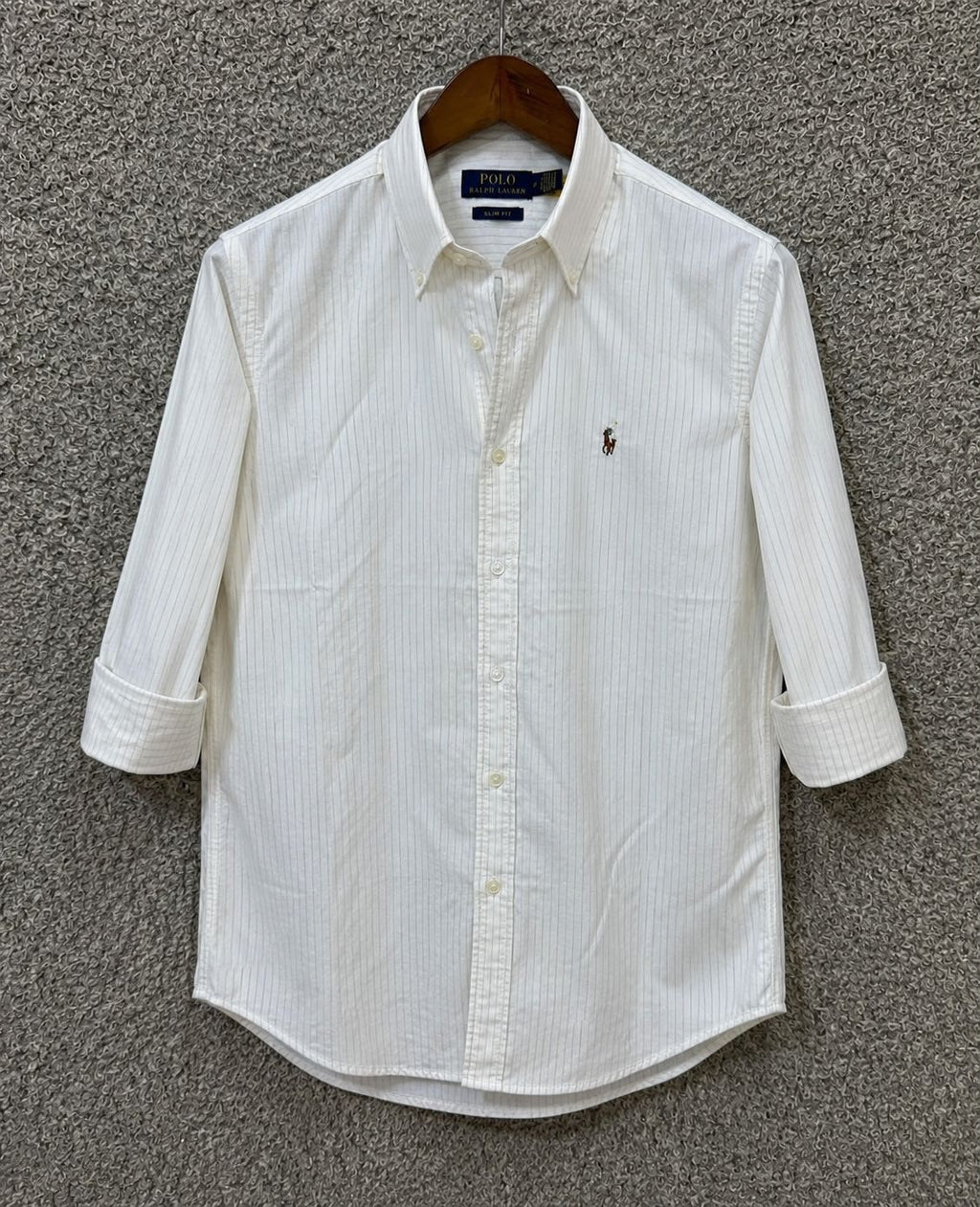 RL - NEW EXECUTIVE STRIPE (WHITE)