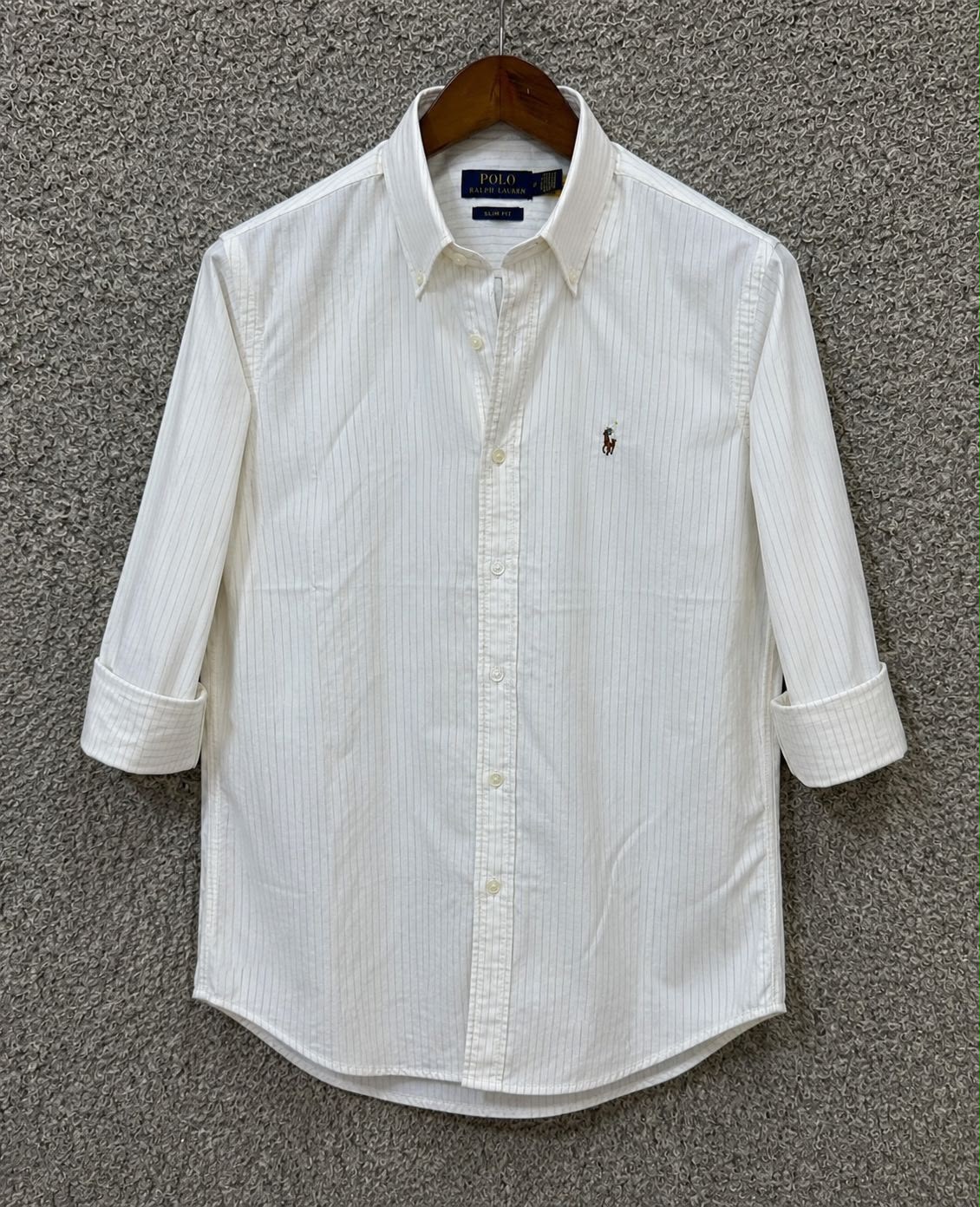 RL - NEW EXECUTIVE STRIPE (WHITE)