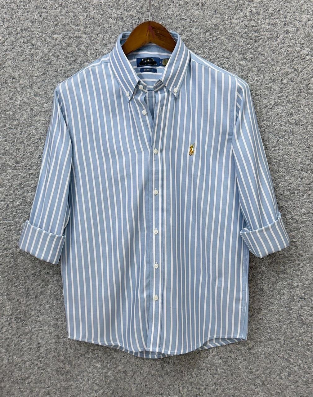 RL - AZURE BLUE STRIPE
