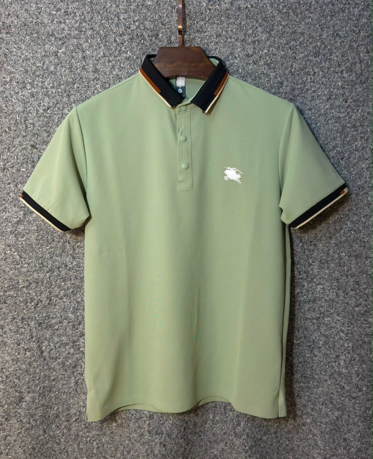 BUR CHINA COTTTON POLO - APPLE GREEN
