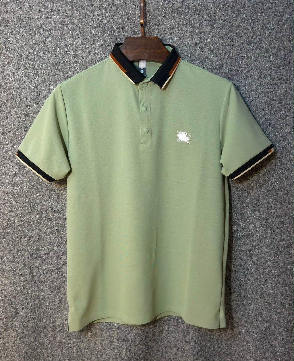 BUR CHINA COTTTON POLO - APPLE GREEN