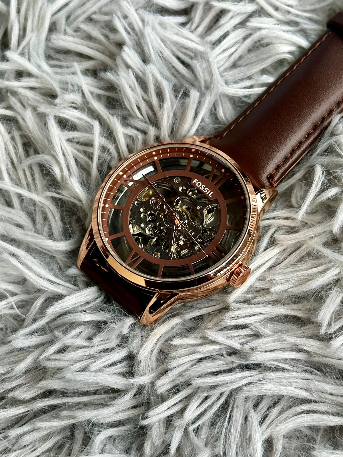Fossil Automatic 9657 Brown Leather (AA Grade )