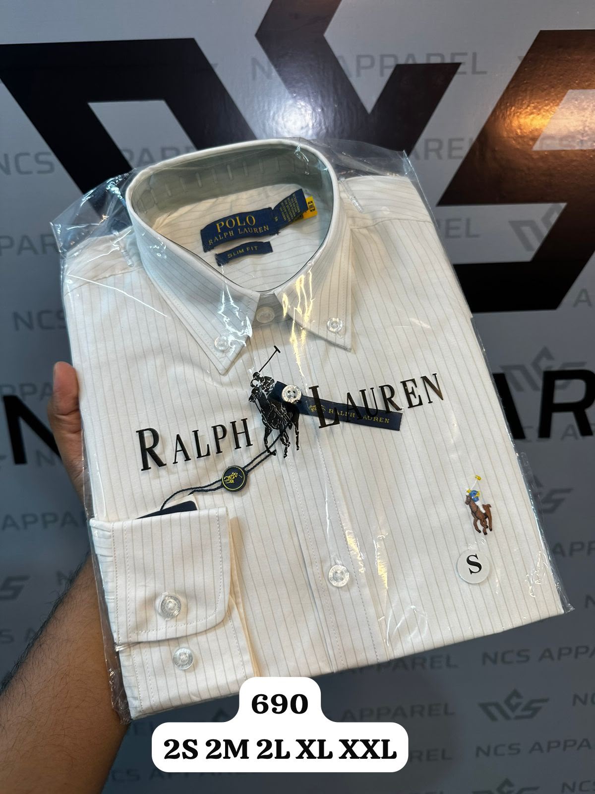 RL - NEW EXECUTIVE STRIPE (WHITE)