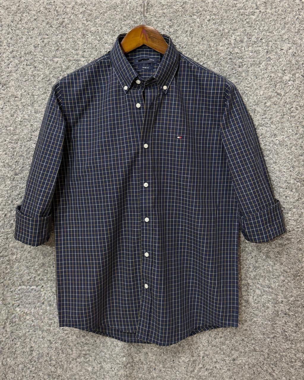 TM - NAVY SMALL CHECK