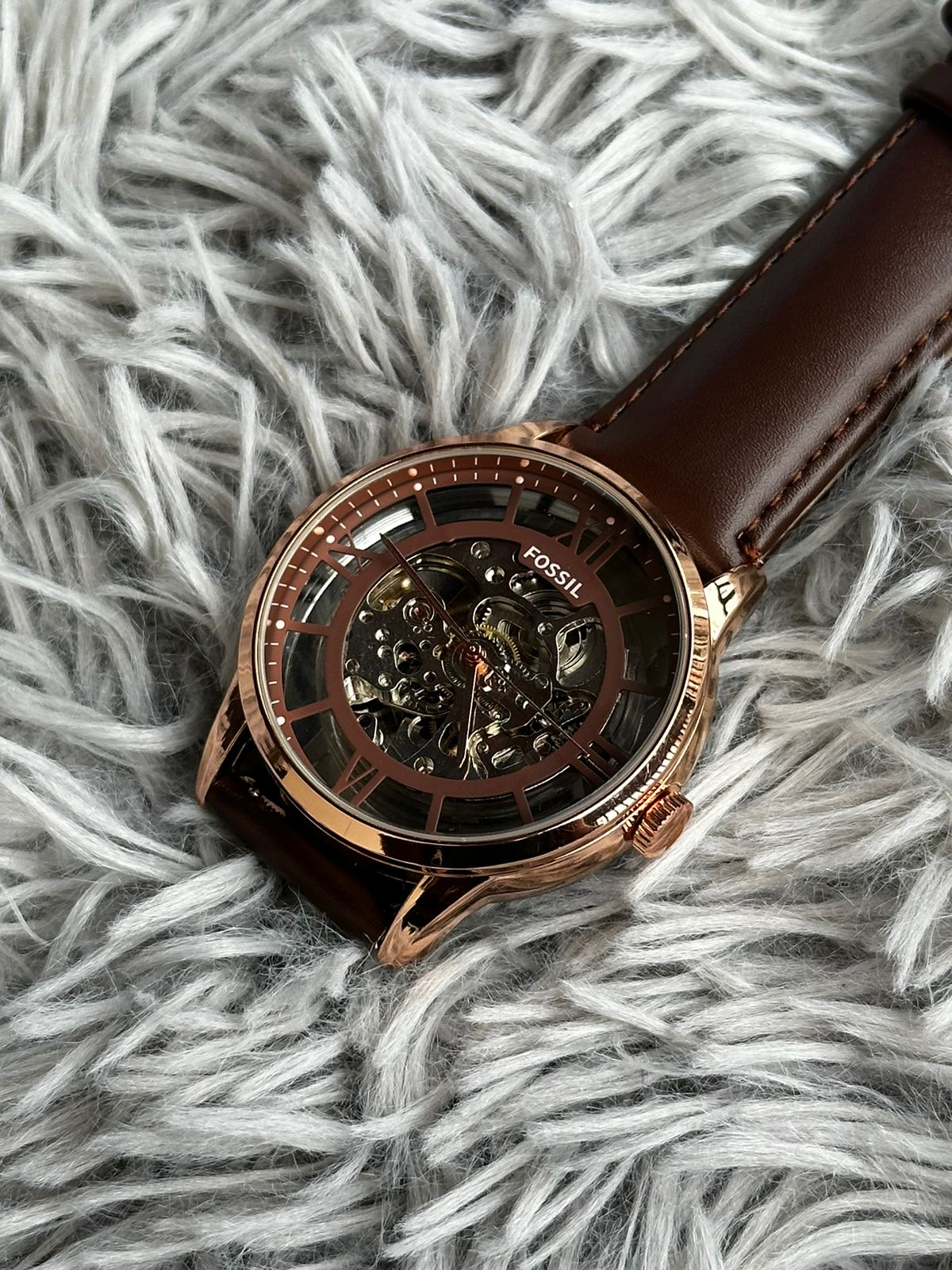 Fossil Automatic 9657 Brown Leather (AA Grade )
