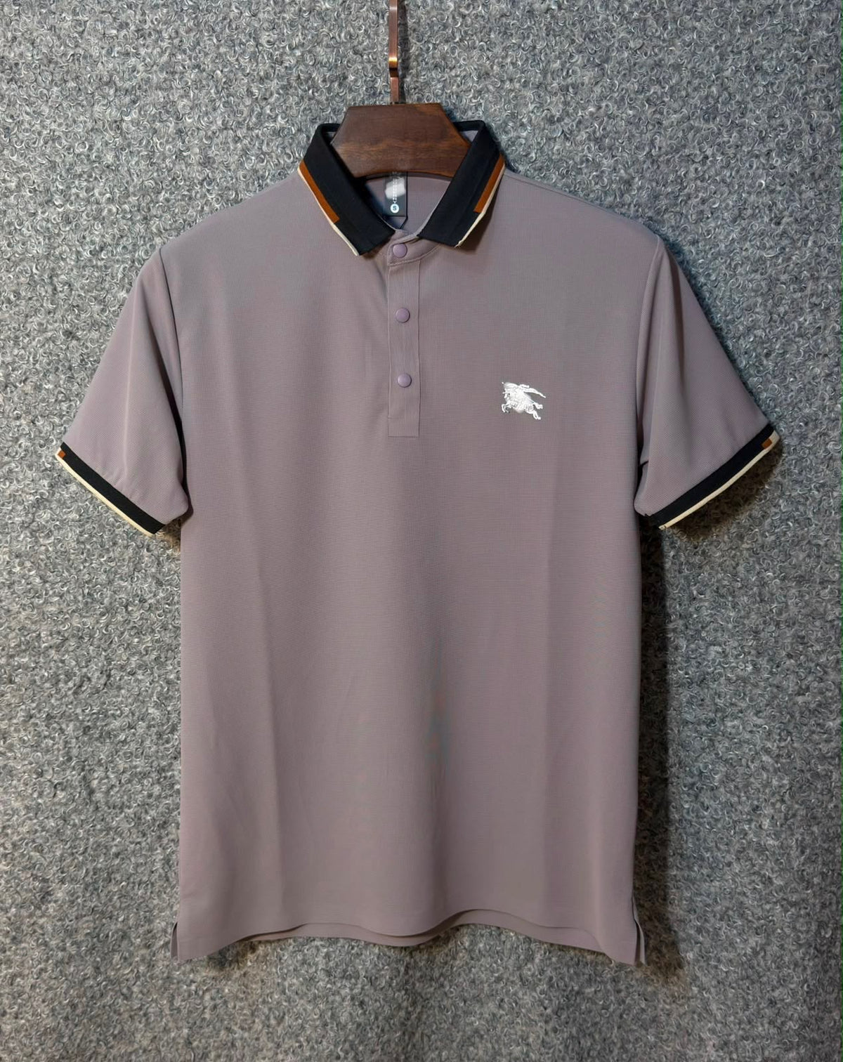 BUR CHINA COTTTON POLO - TAUPE