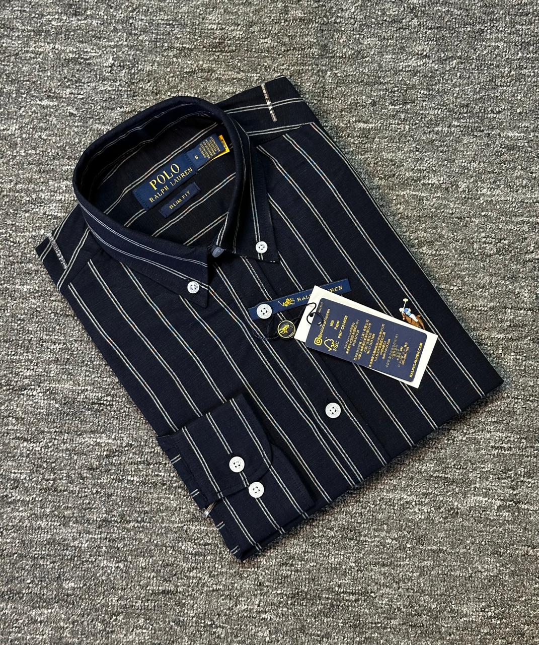 RL - NEW NAVY BLUE STRIPE