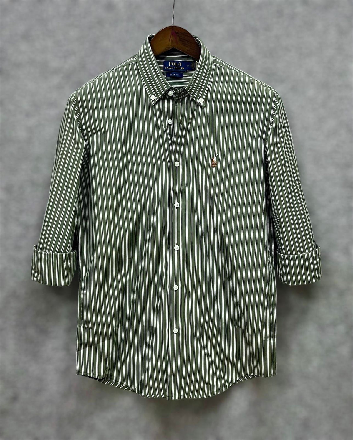 Olive White Stripe - 382
