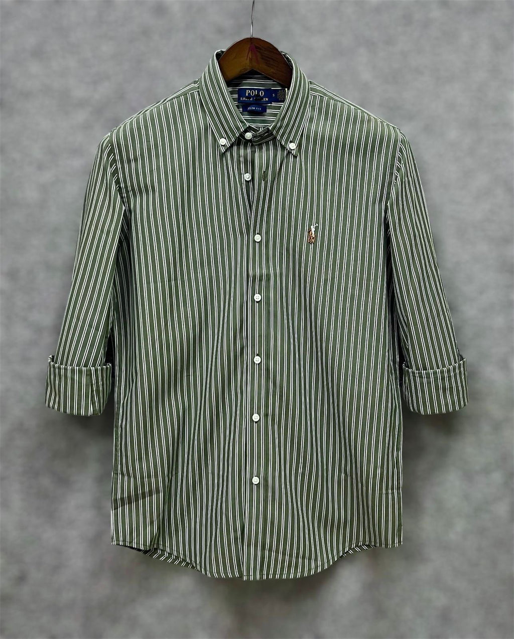 Olive White Stripe - 382