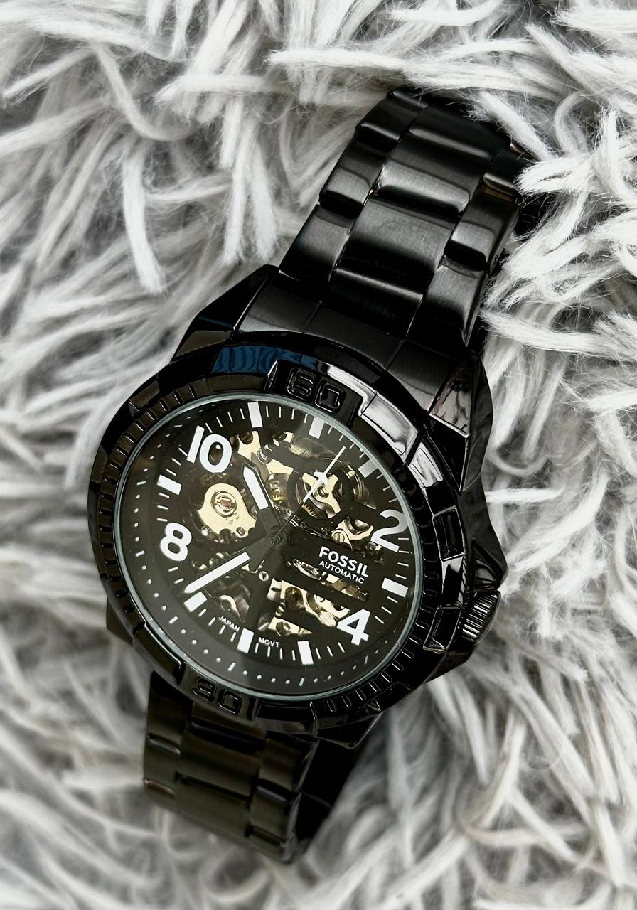 Fossil Automatic Skeleton (AA Grade) - Black