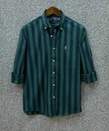 Green Navy Stripe
