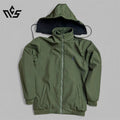 Premium Winter Heavy Jacket With Hoodie - Olive