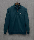 HALF ZIP SWEATSHIRT - SEA GREEN