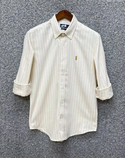 RL - CREAM AND RED STRIPE