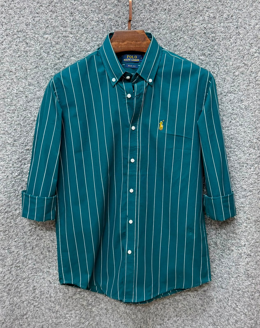 RL - SIGNATURE EMERALD GREEN STRIPE