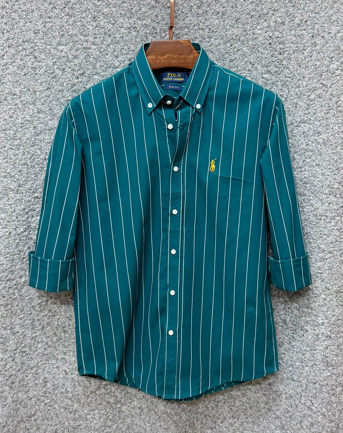 RL - SIGNATURE EMERALD GREEN STRIPE