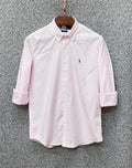 Premium Stripe Full Sleeve Shirt Pink Stripe