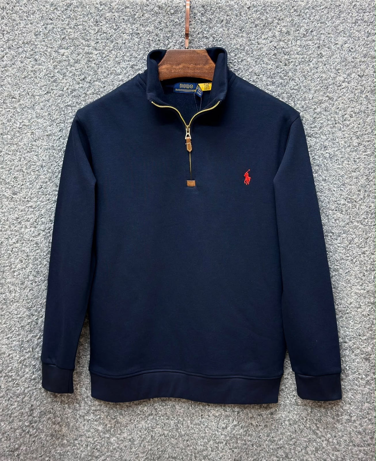 Premium Half Zip Pullover Jacket Navy