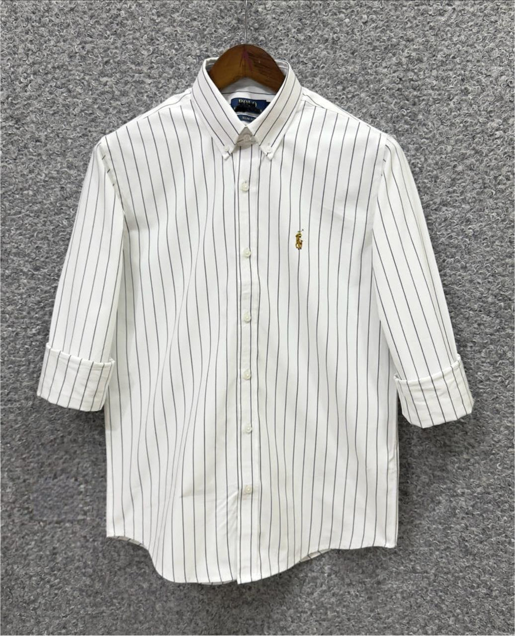 RL- NEW WHITE BLACK STRIPE