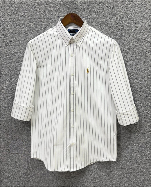 RL- NEW WHITE BLACK STRIPE