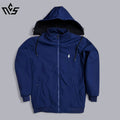 Premium Winter Heavy Jacket With Hoodie - Blue