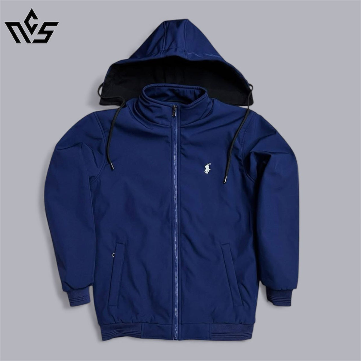 Premium Winter Heavy Jacket With Hoodie - Blue