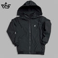 Premium Winter Heavy Jacket With Hoodie - Black