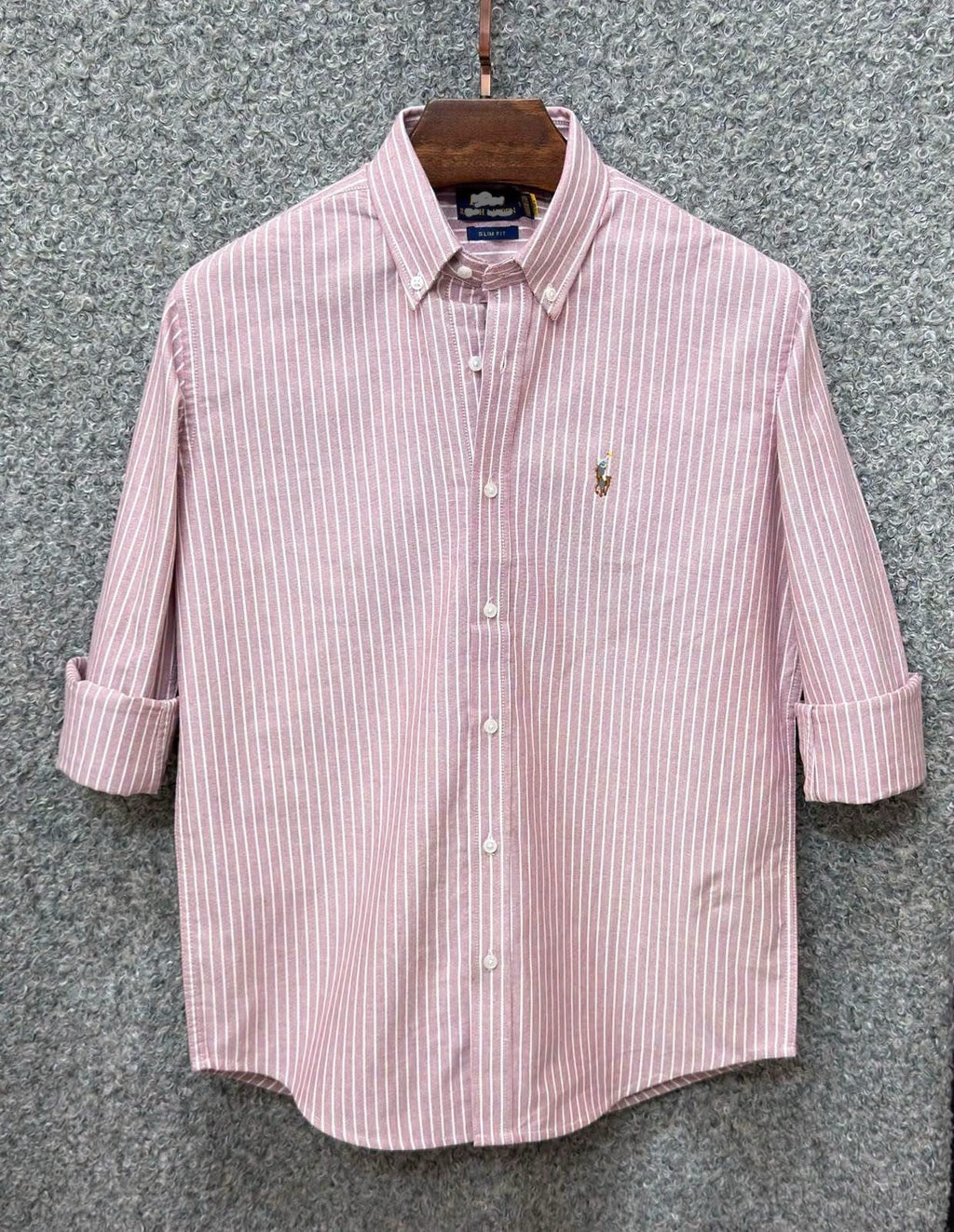 Premium Stripe Full Sleeve Shirt RLST Mute Onion