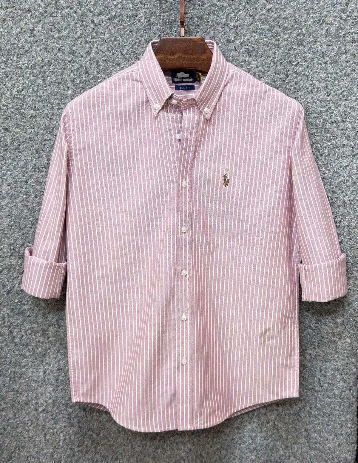Premium Stripe Full Sleeve Shirt RLST Mute Onion