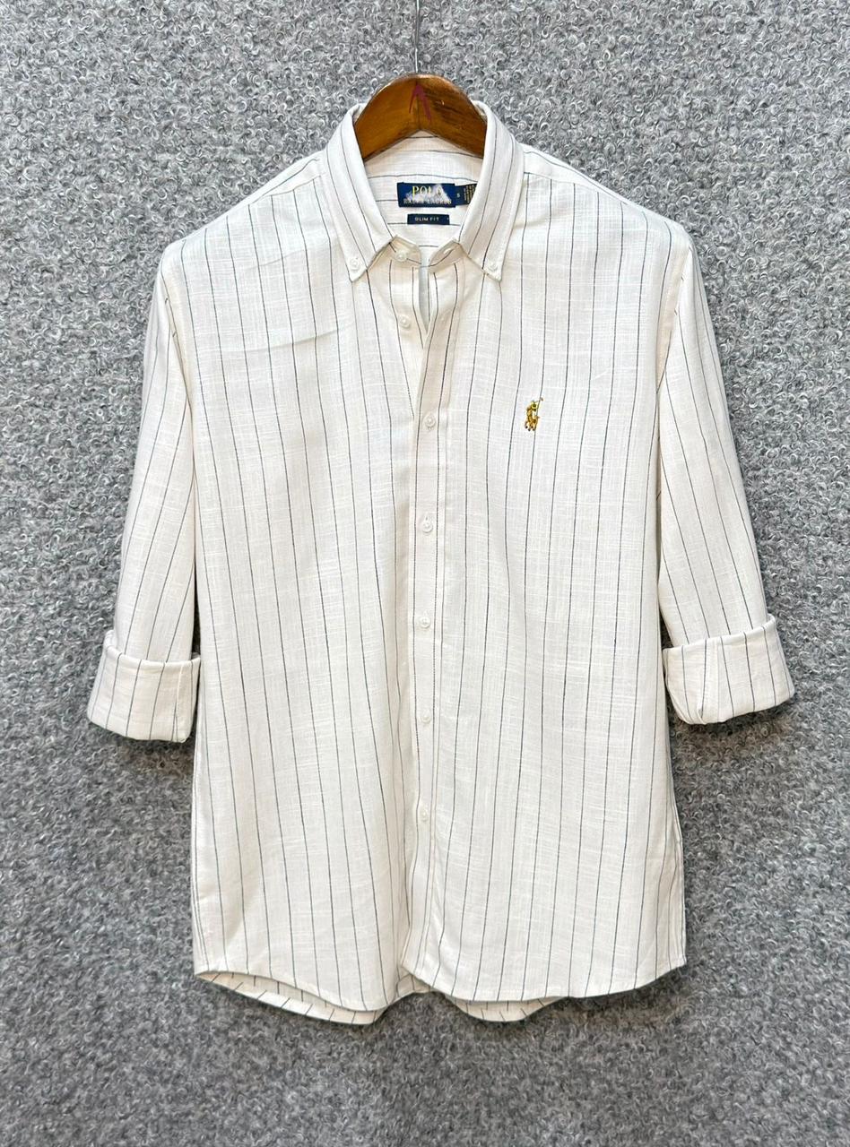 RL - SIGNATURE CREAM STRIPE