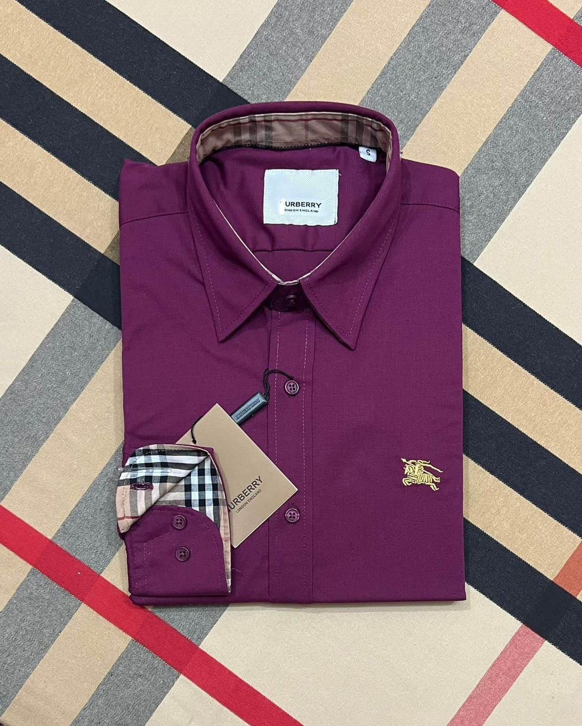 Burburry Maroon Shirt (Horse logo)