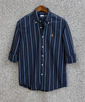 RL BLACK BLUE STRIPE