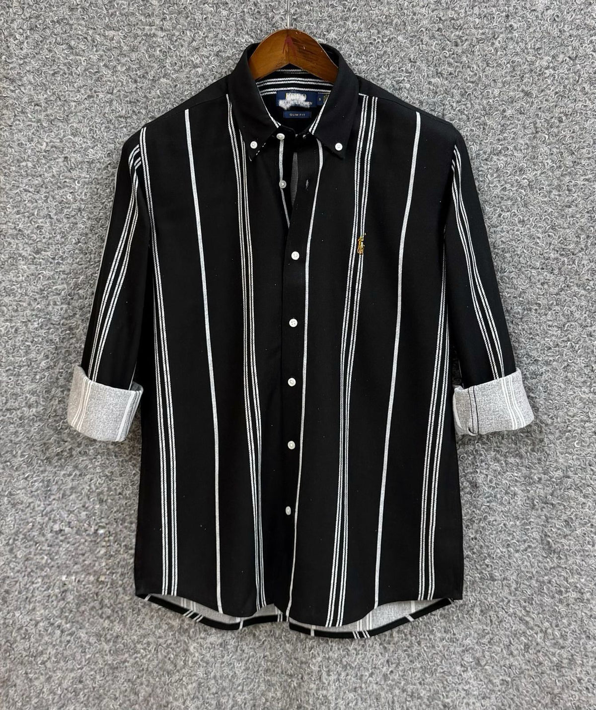 RL - JET BLACK STRIPE