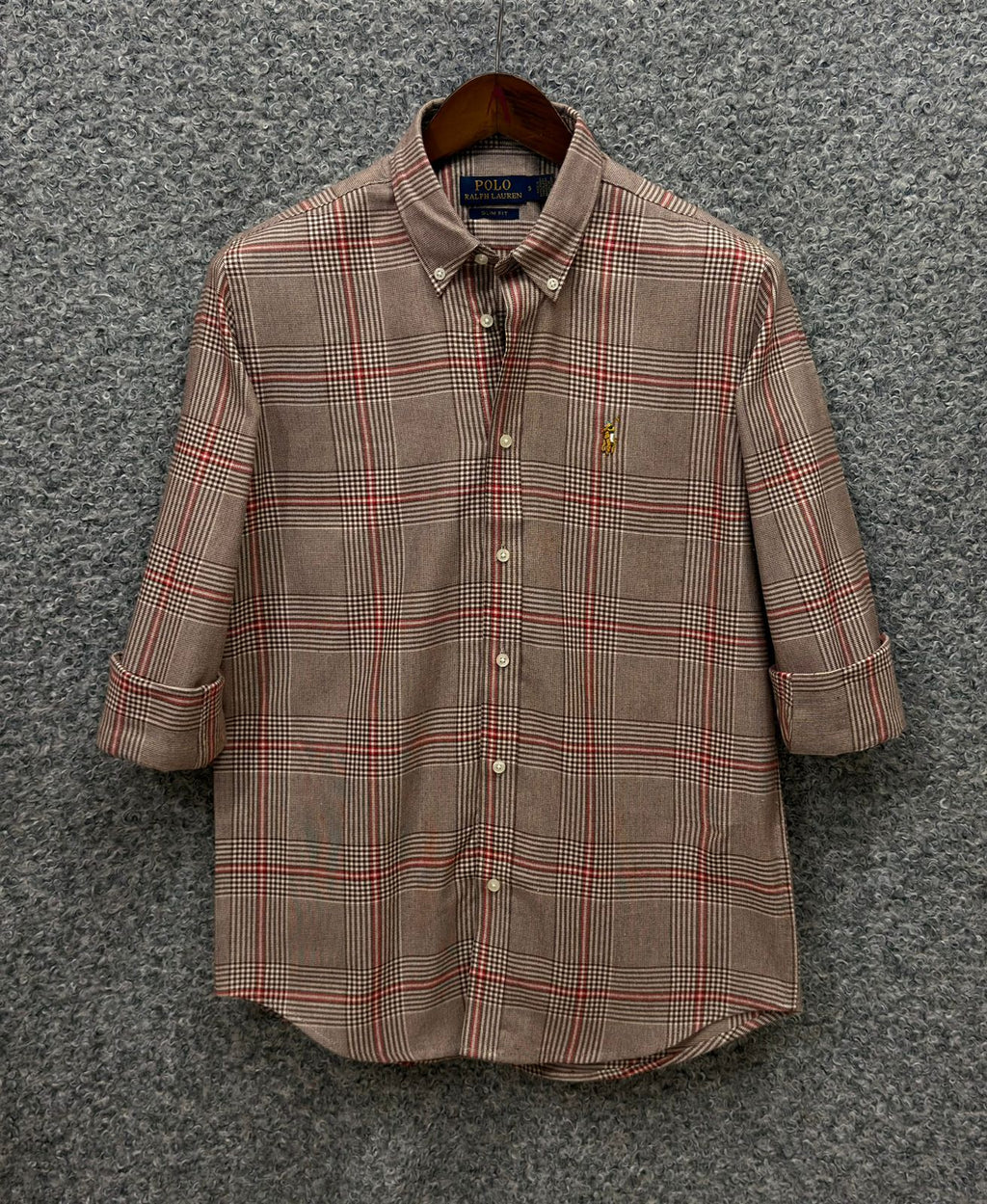 RL Brown Red Check - 480