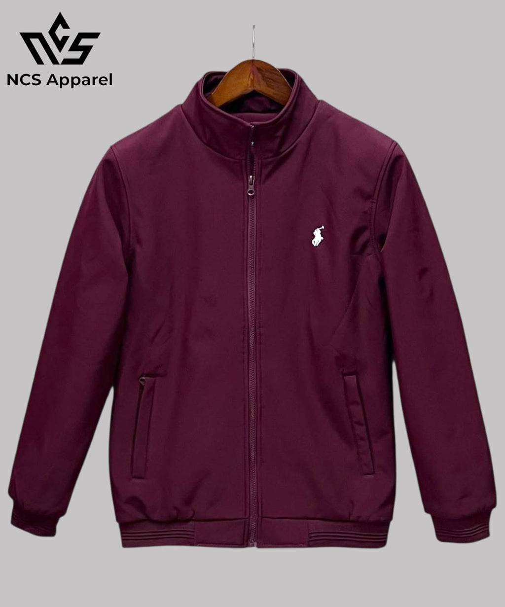 Premium Winter Heavy Jacket With Hoodie - Maroon