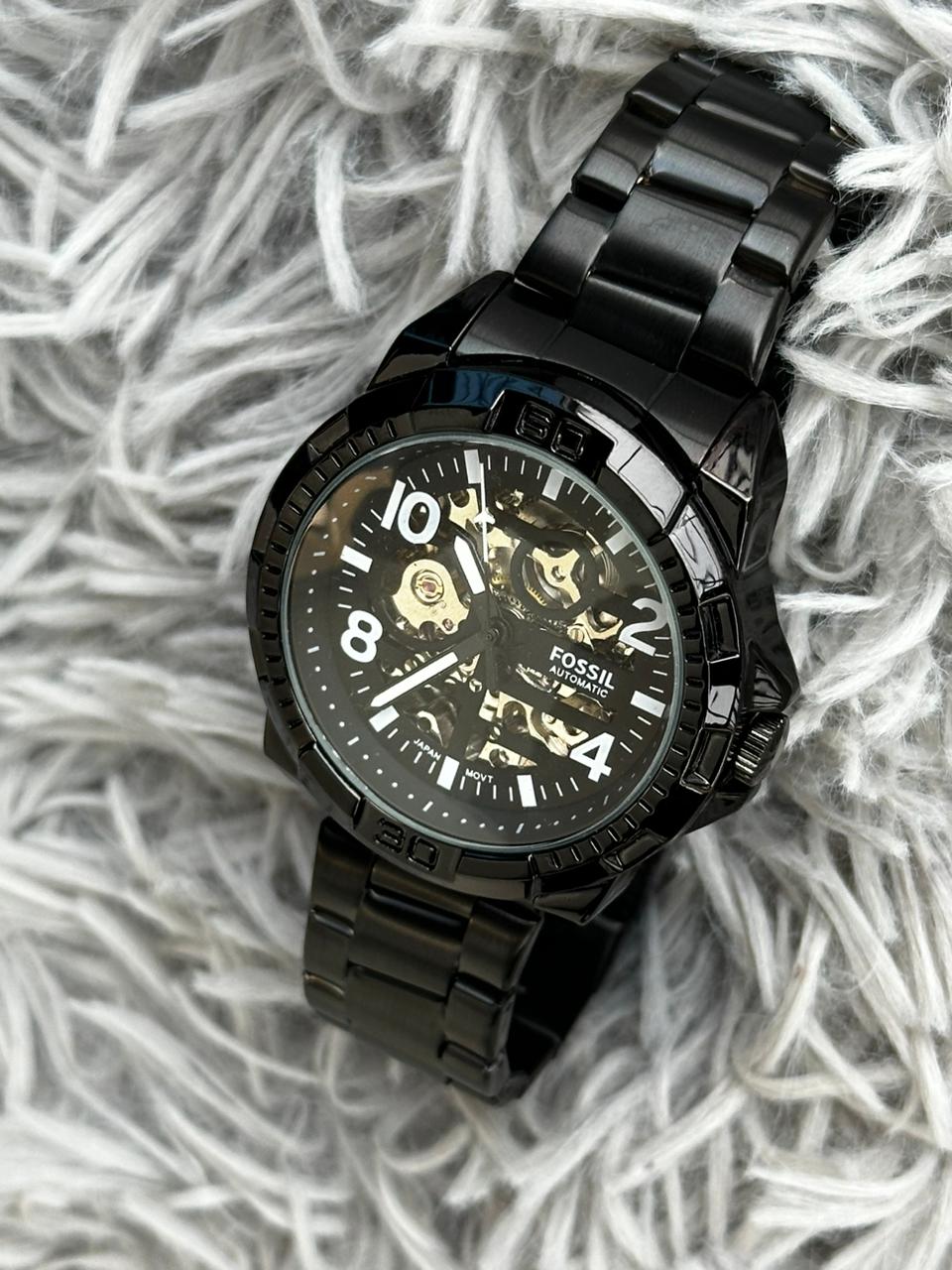 Fossil Automatic Skeleton (AA Grade) - Black