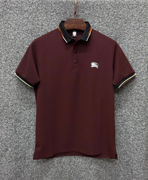 BUR CHINA COTTTON POLO - COFFEE