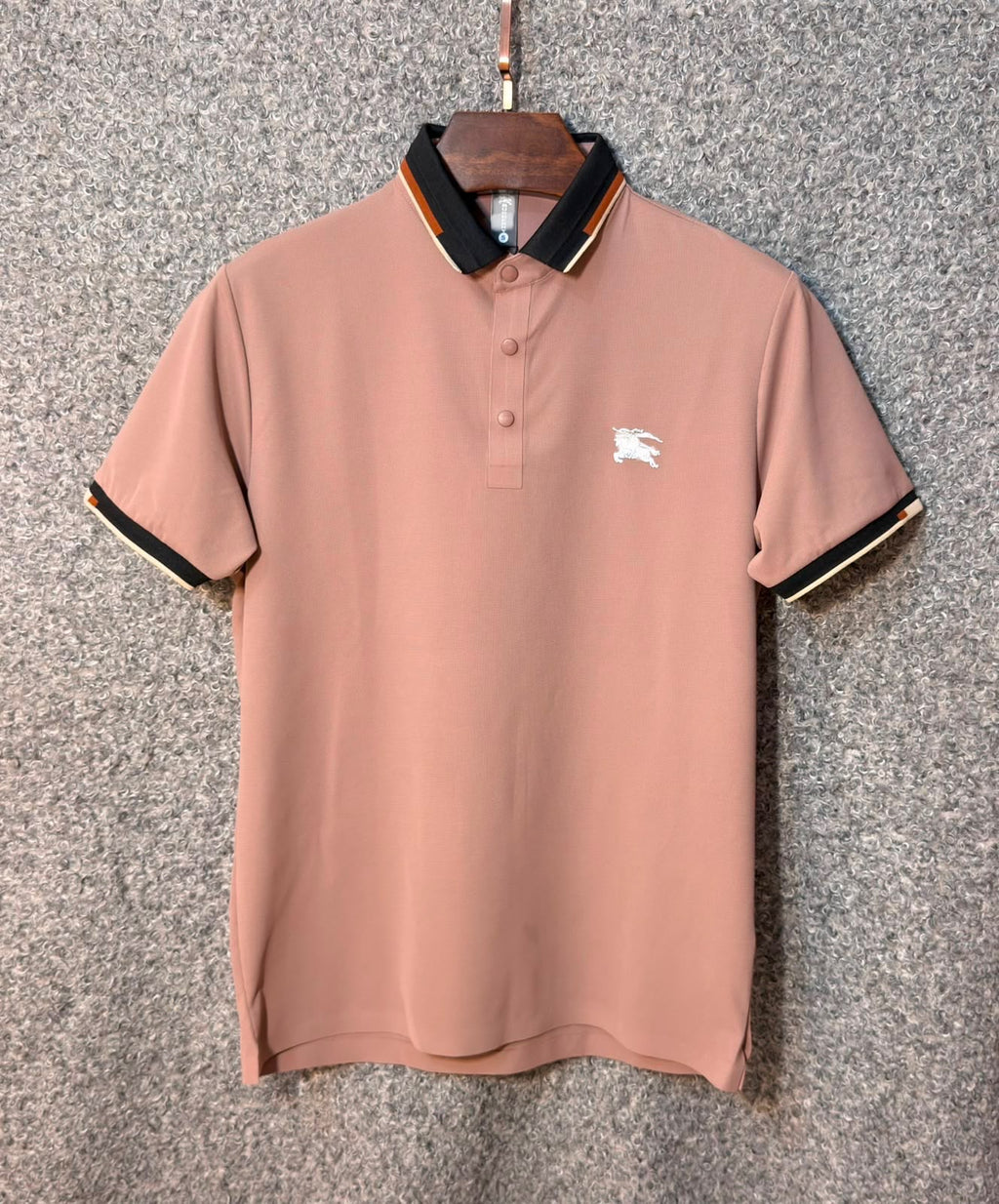 BUR CHINA COTTTON POLO - PEACH
