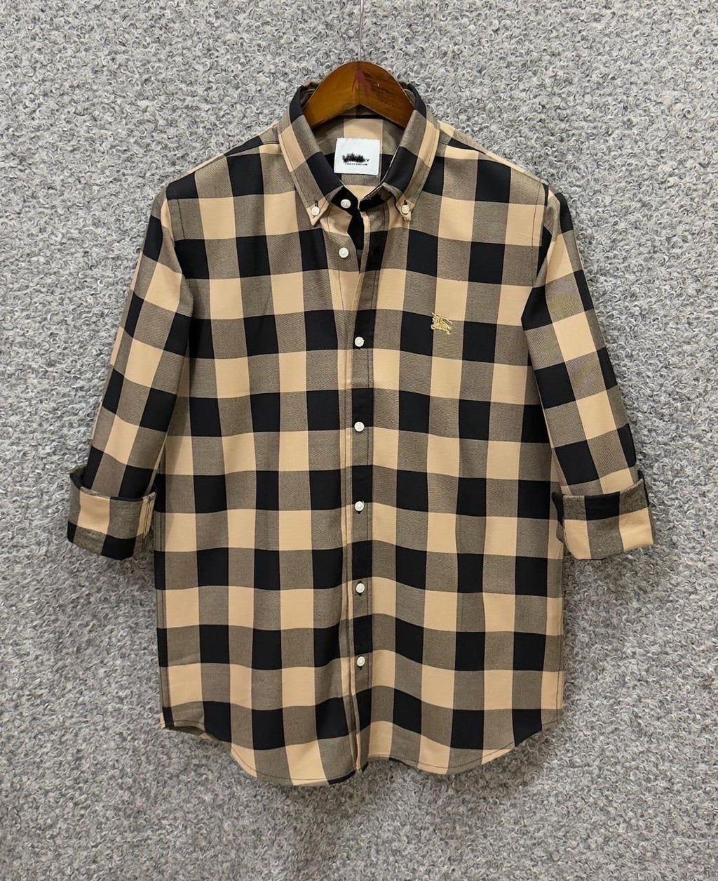 BUR - BLACK BEIGE BOX CHECK