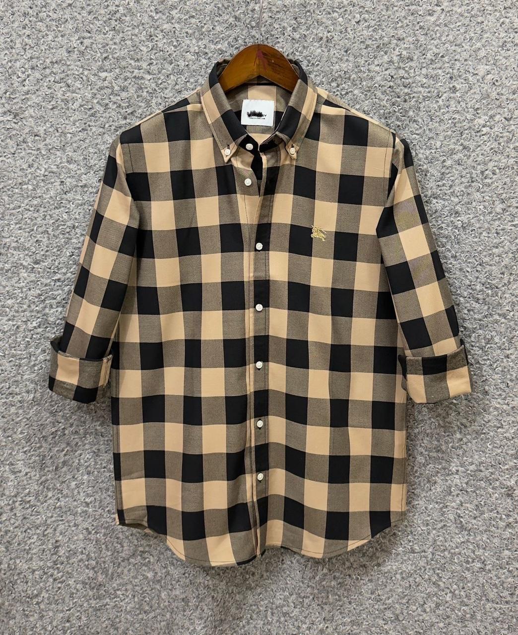 BUR - BLACK BEIGE BOX CHECK