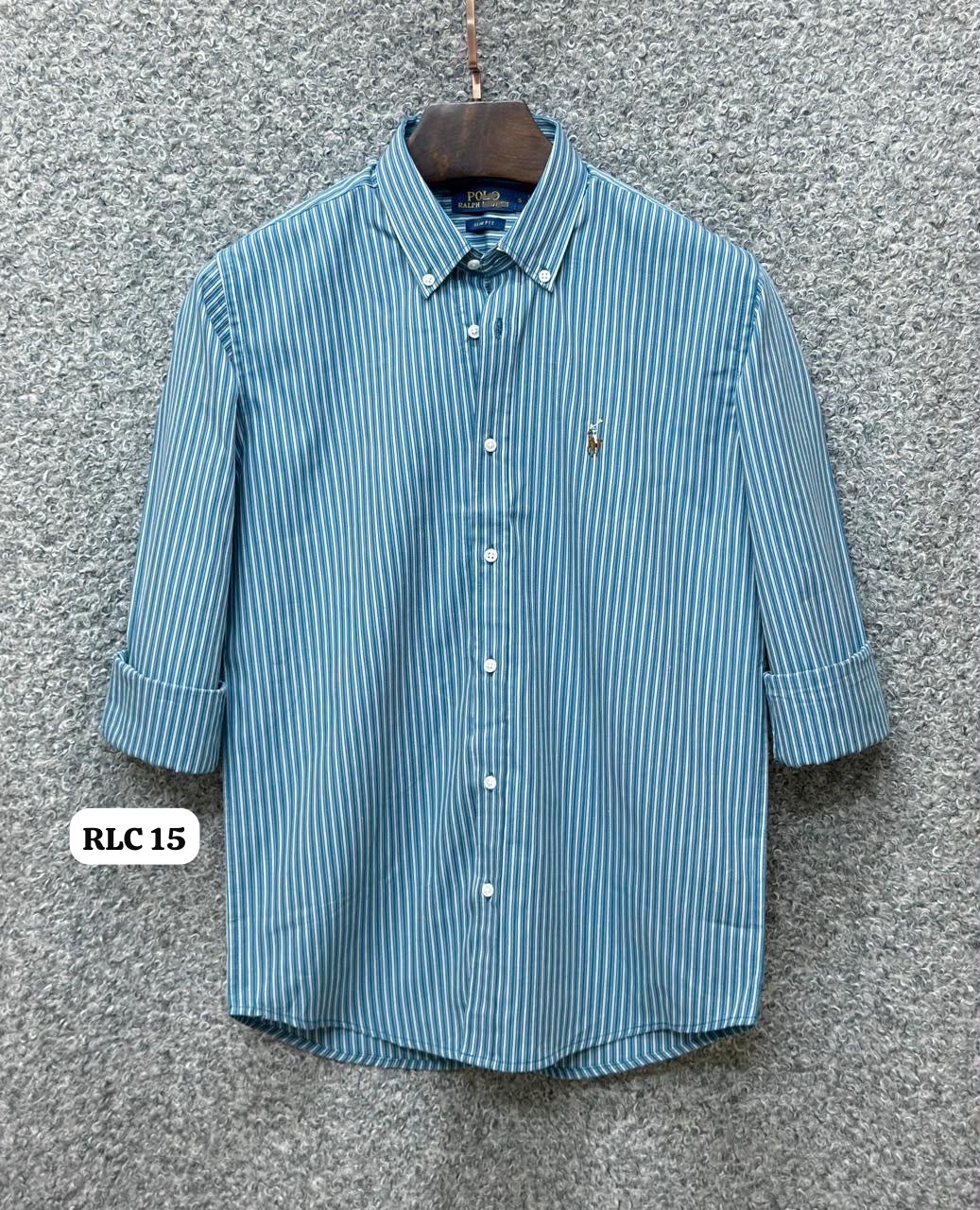 RL -TEAL BLUE STRIPE - 15
