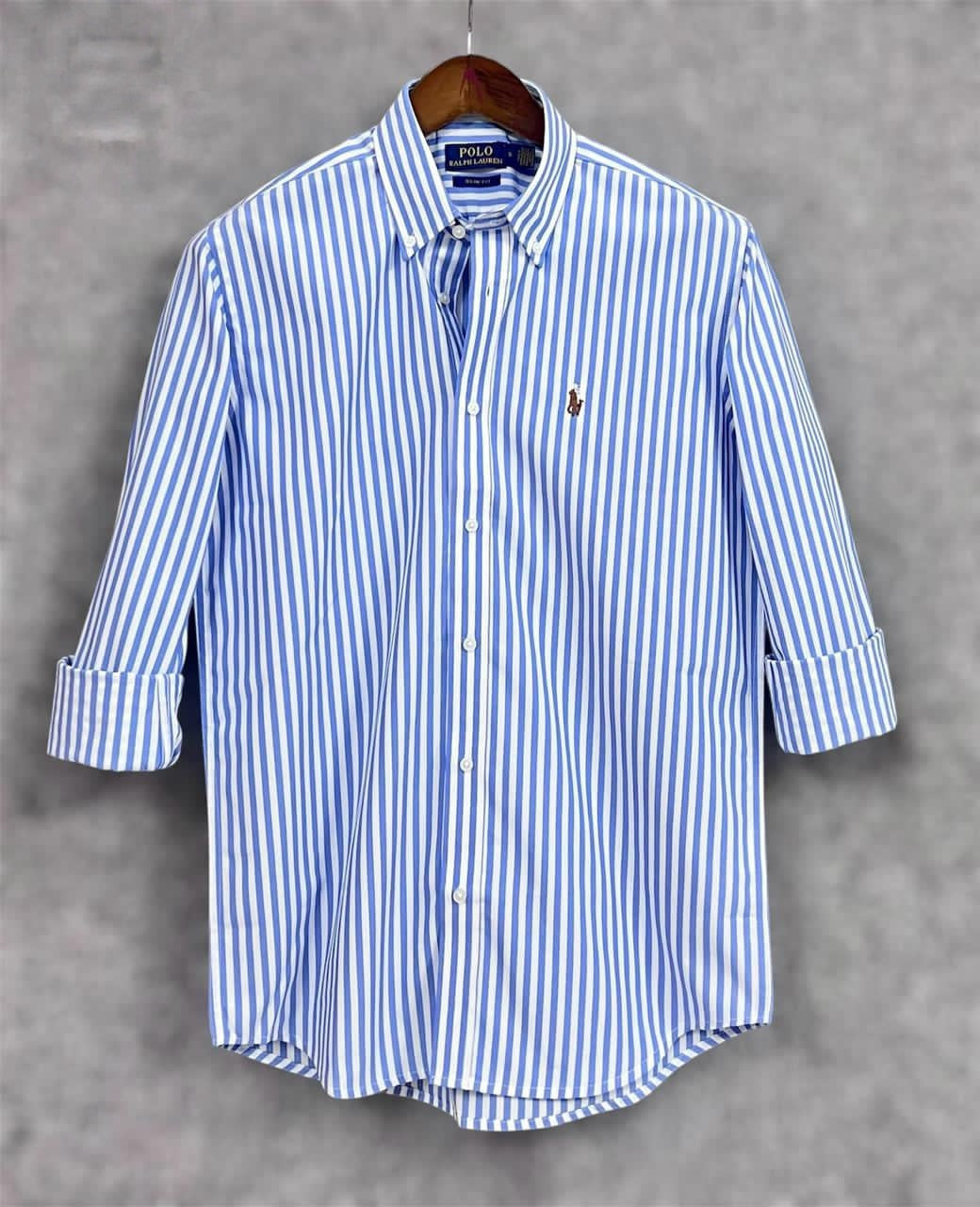 RL White and Blue Stripe - 364