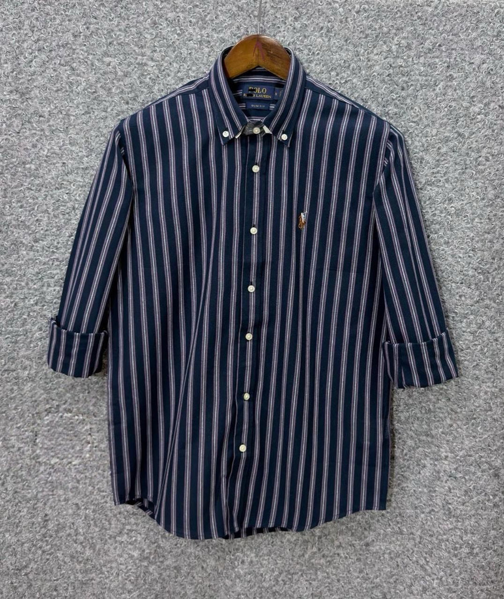 Navy Purple Stripe