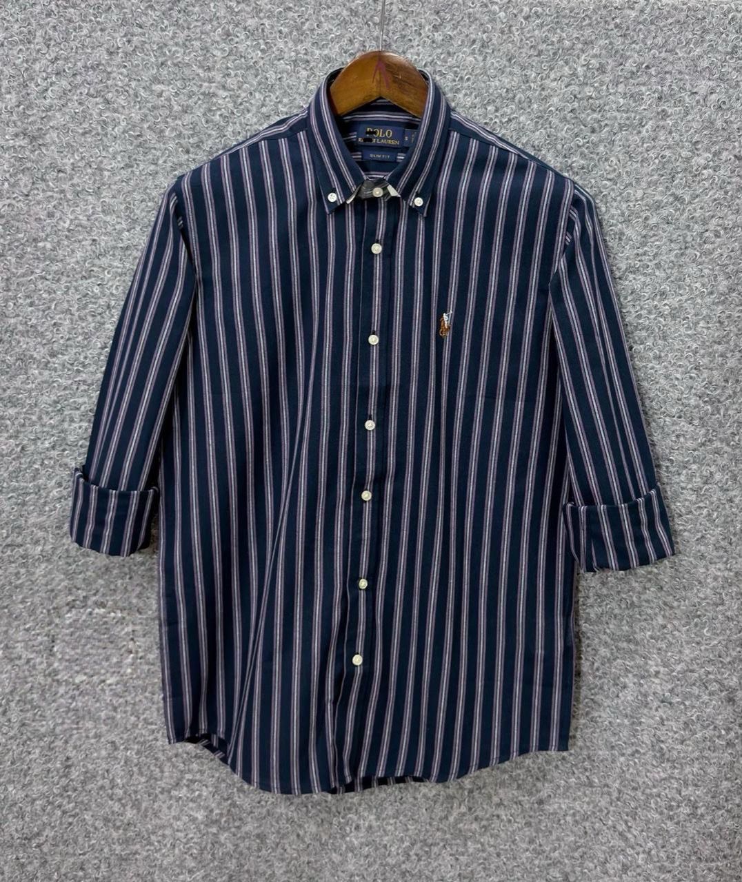 Navy Purple Stripe