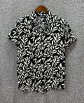 HAWAI SHIRT - BLACK LEAFY